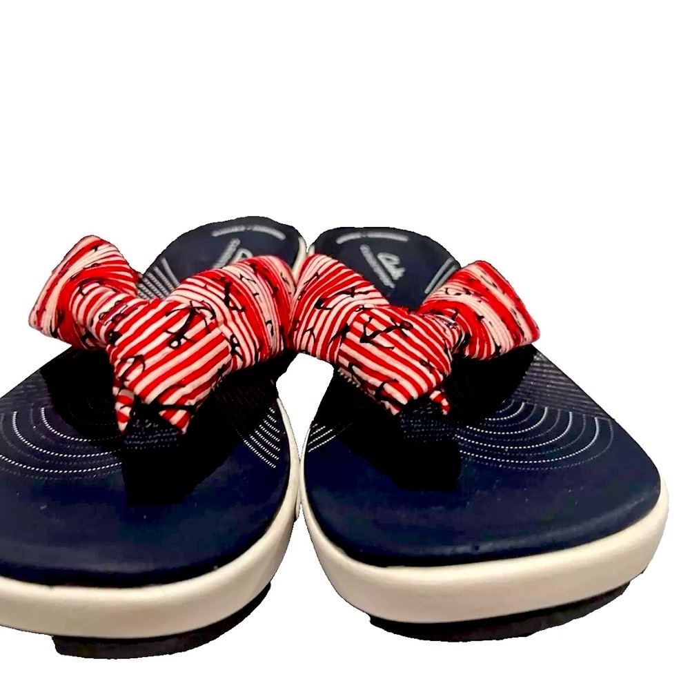 *** SOLD OUT***Clarks Women's Arla Glison Red Flip Flop Size 10 - Picture 3 of 3